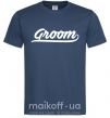 Мужская футболка Groom line Темно-синий фото