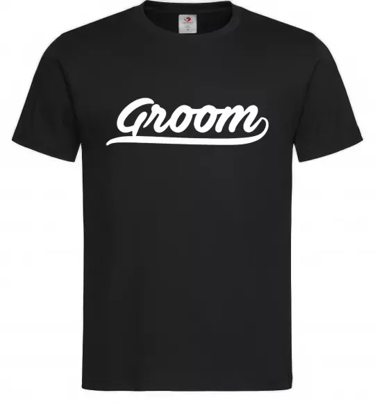 Мужская футболка Groom line Черный фото