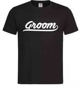 Чоловіча футболка Groom line Чорний фото