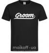 Чоловіча футболка Groom line Чорний фото