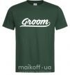 Чоловіча футболка Groom line Темно-зелений фото
