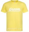 Мужская футболка Groom line Лимонный фото