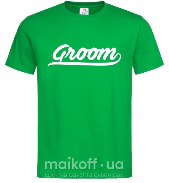 Чоловіча футболка Groom line Зелений фото