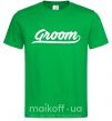 Чоловіча футболка Groom line Зелений фото