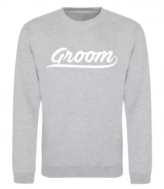 Свитшот Groom line Серый меланж фото