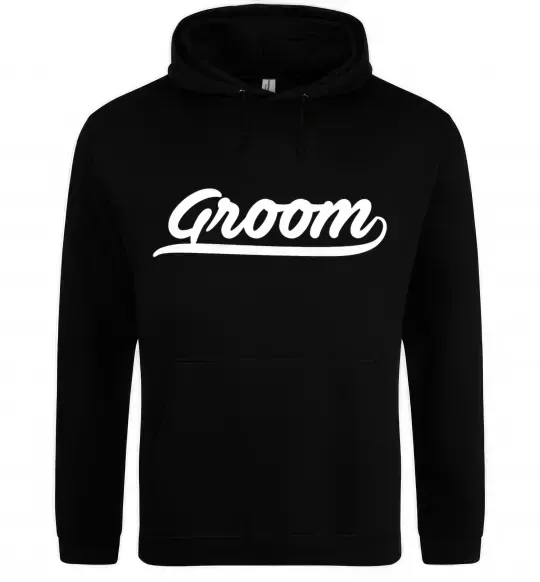 Чоловіча толстовка (худі) Groom line Чорний фото