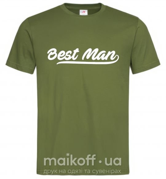 Мужская футболка Bestmen line Оливковый фото