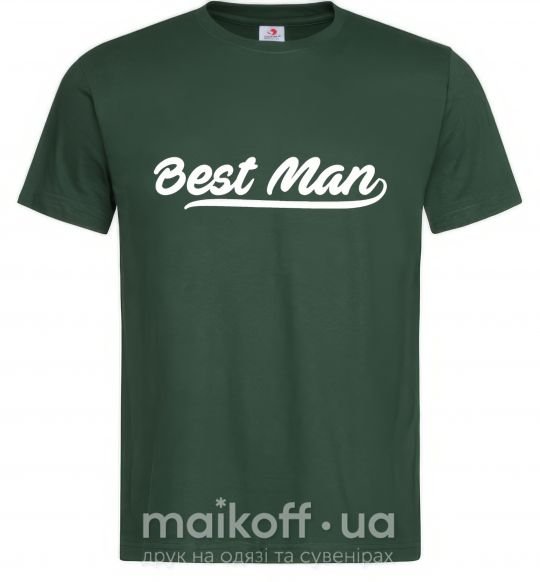 Чоловіча футболка Bestmen line Темно-зелений фото