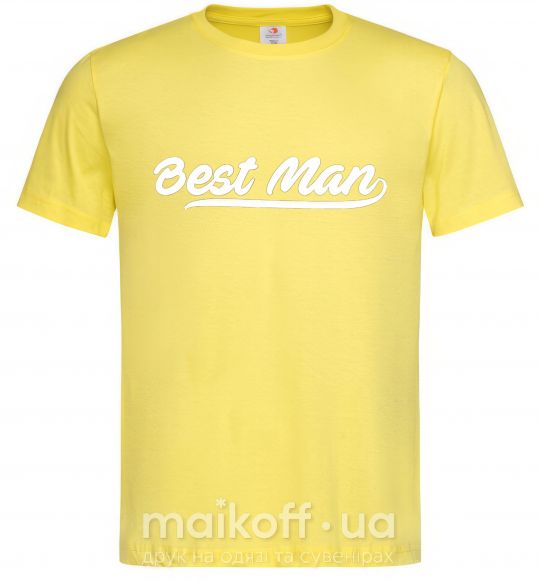 Чоловіча футболка Bestmen line Лимонний фото