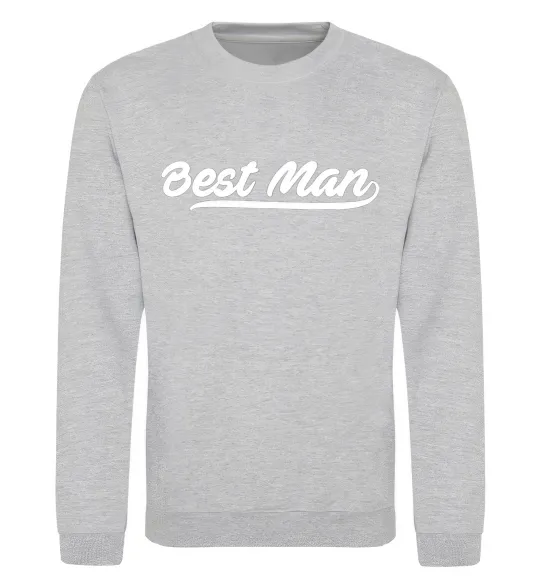 Свитшот Bestmen line Серый меланж фото