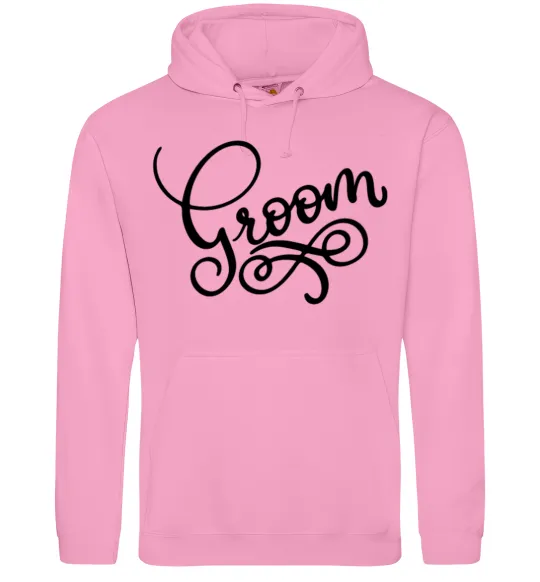 Мужская толстовка (худи) Groom вензеля Розовый фото