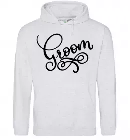 Мужская толстовка (худи) Husband just married Белый фото