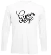 Лонгслів Groom вензеля Білий фото