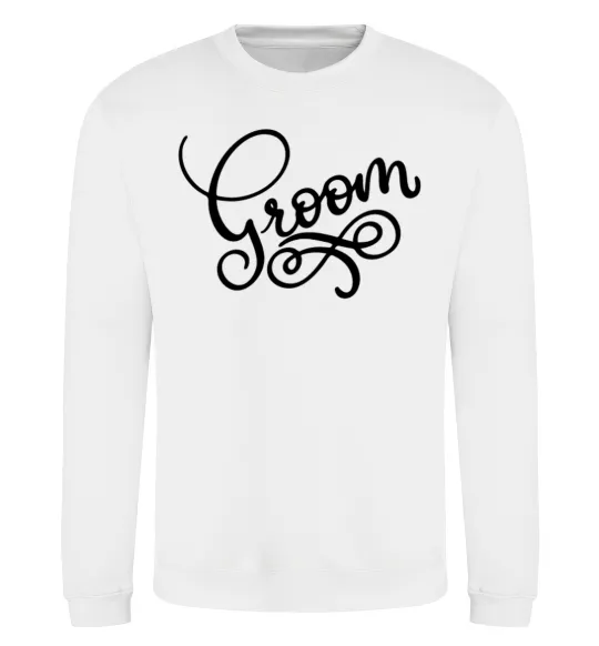 Свитшот Groom вензеля Белый фото