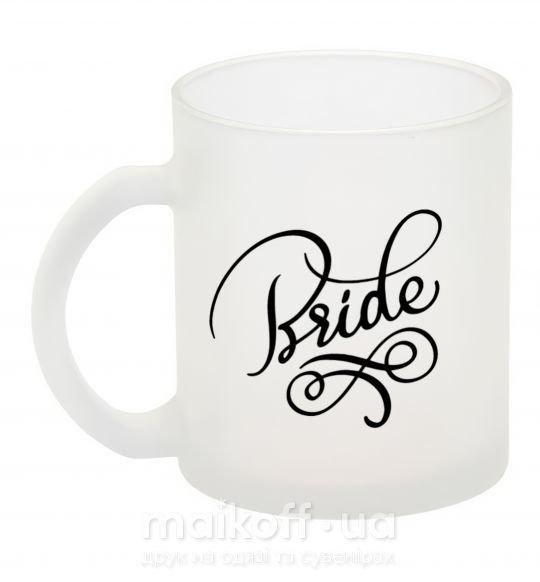 Чашка скляна Bride вензеля Фроузен фото