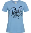 Жіноча футболка Bride вензеля Блакитний Жіноча футболка Bride вензеля Блакитний фото
