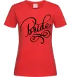 Жіноча футболка Bride вензеля Червоний Жіноча футболка Bride вензеля Червоний фото
