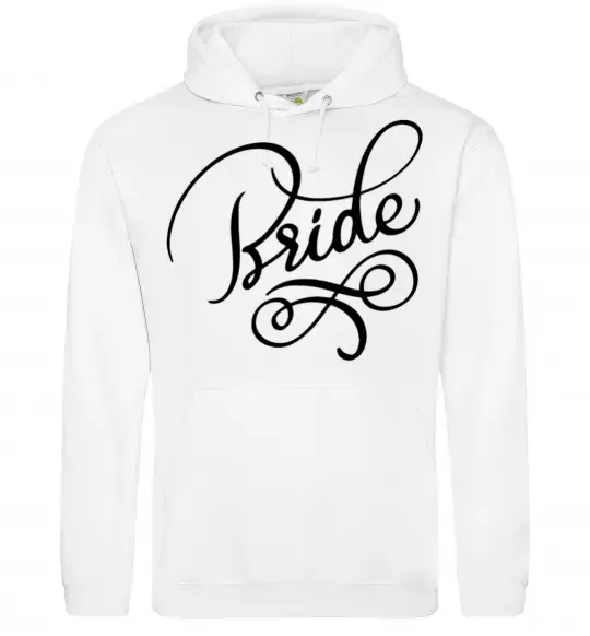 Женская толстовка (худи) Bride вензеля Белый фото