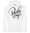 Женская толстовка (худи) Bride вензеля Белый фото
