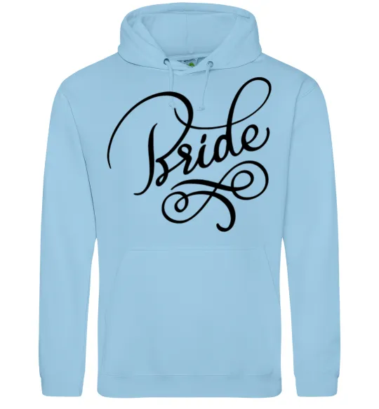 Жіноча толстовка (худі) Bride вензеля Блакитний фото