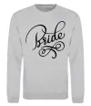 Свитшот Bride вензеля Серый меланж Свитшот Bride вензеля Серый меланж фото