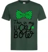 Мужская футболка This is my lucky bow Темно-зеленый фото