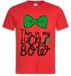 Мужская футболка This is my lucky bow Красный фото