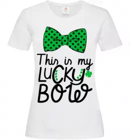 Жіноча футболка Узор Святой Патрик Чорний фото Жіноча футболка Узор Святой Патрик Чорний фото