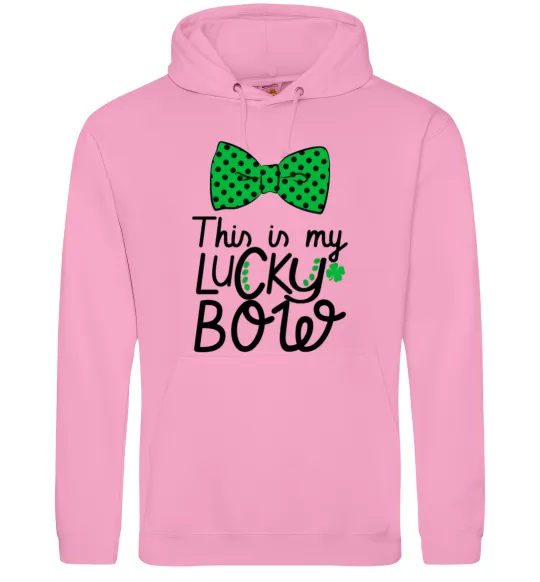 Чоловіча толстовка (худі) This is my lucky bow Рожевий фото