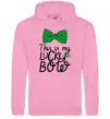 Чоловіча толстовка (худі) This is my lucky bow Рожевий Чоловіча толстовка (худі) This is my lucky bow Рожевий фото