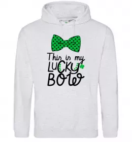 Мужская толстовка (худи) Leprechaun Серый меланж фото