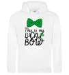 Женская толстовка (худи) This is my lucky bow Белый Женская толстовка (худи) This is my lucky bow Белый фото