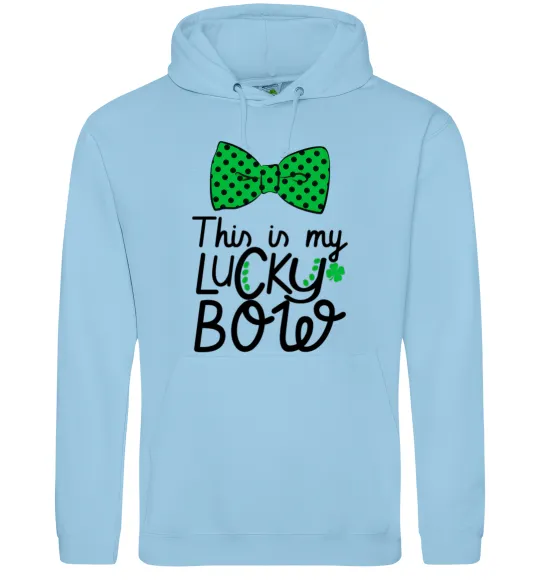 Жіноча толстовка (худі) This is my lucky bow Блакитний фото