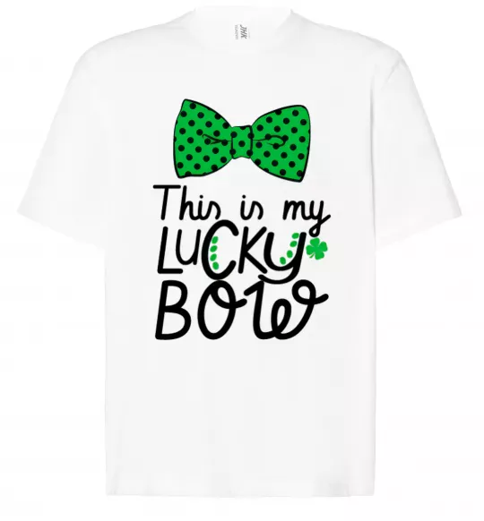 Футболка Оверсайз This is my lucky bow Белый фото