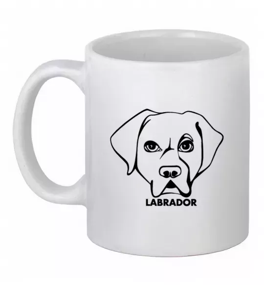 Чашка керамическая Labrador Белый фото