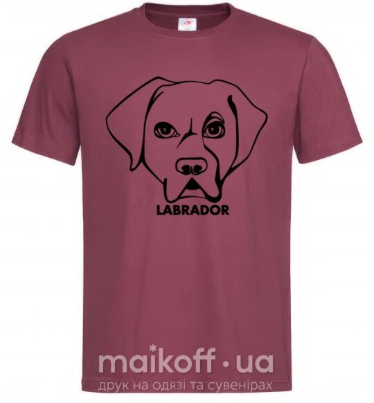 Чоловіча футболка Labrador Бордовий фото