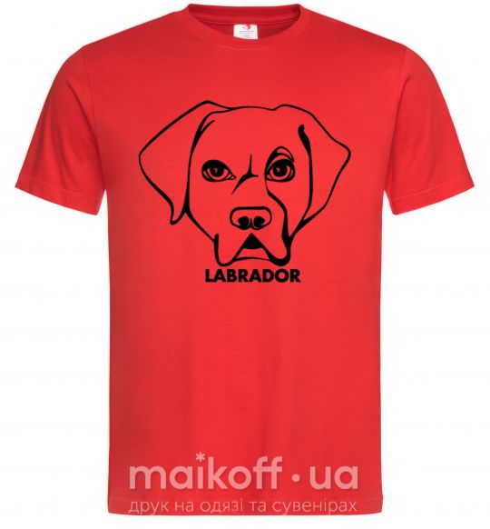 Чоловіча футболка Labrador Червоний фото