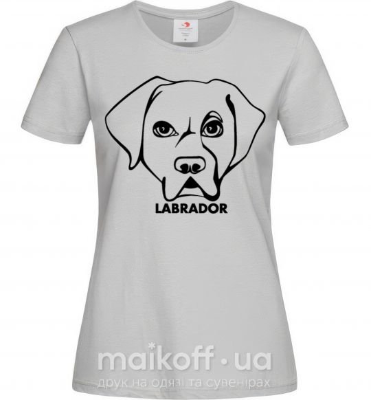 Жіноча футболка Labrador Сірий фото