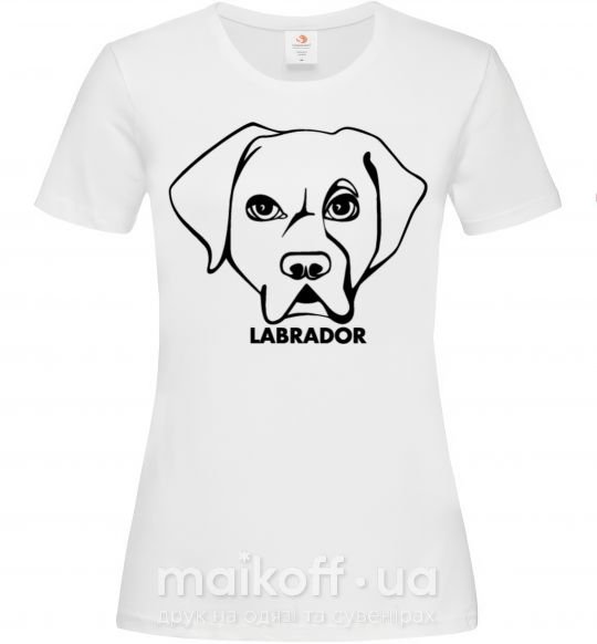 Жіноча футболка Labrador Білий фото
