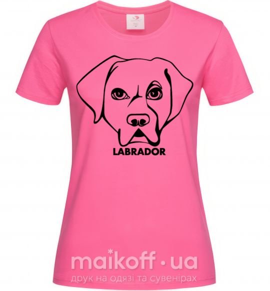 Жіноча футболка Labrador Яскраво-рожевий фото