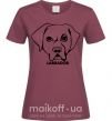 Жіноча футболка Labrador Бордовий фото