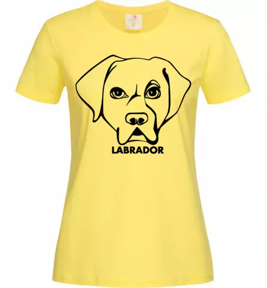 Женская футболка Labrador Лимонный фото