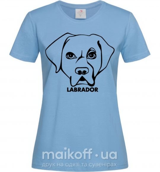 Жіноча футболка Labrador Блакитний фото