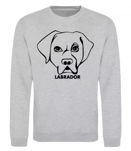 Свитшот Labrador Серый меланж фото