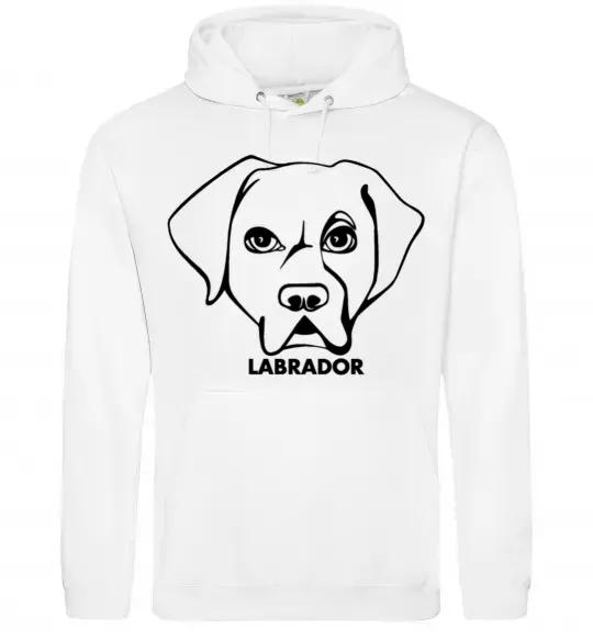 Мужская толстовка (худи) Labrador Белый фото
