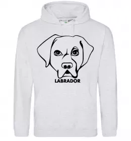Женская толстовка (худи) Labrador Серый меланж фото