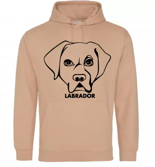 Женская толстовка (худи) Labrador Песочный фото