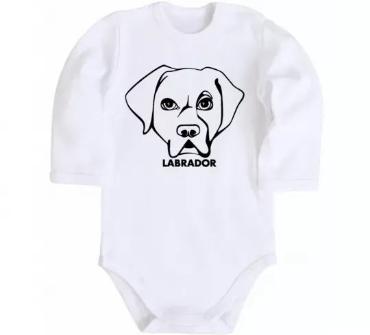 Детский боди Labrador Белый фото