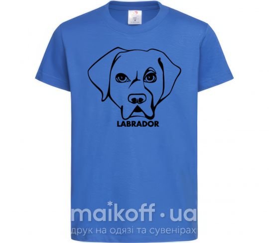 Дитяча футболка Labrador Яскраво-синій фото