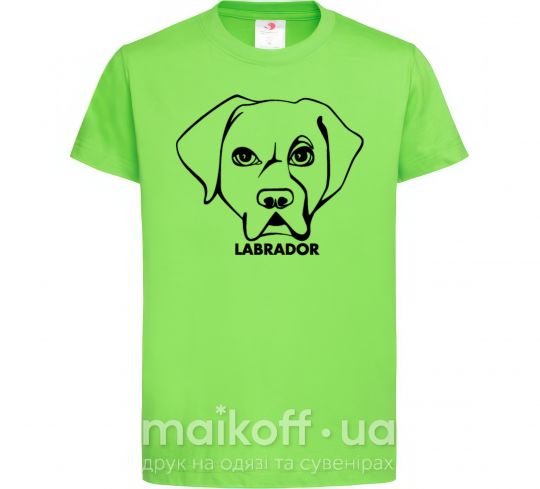 Детская футболка Labrador Лаймовый фото
